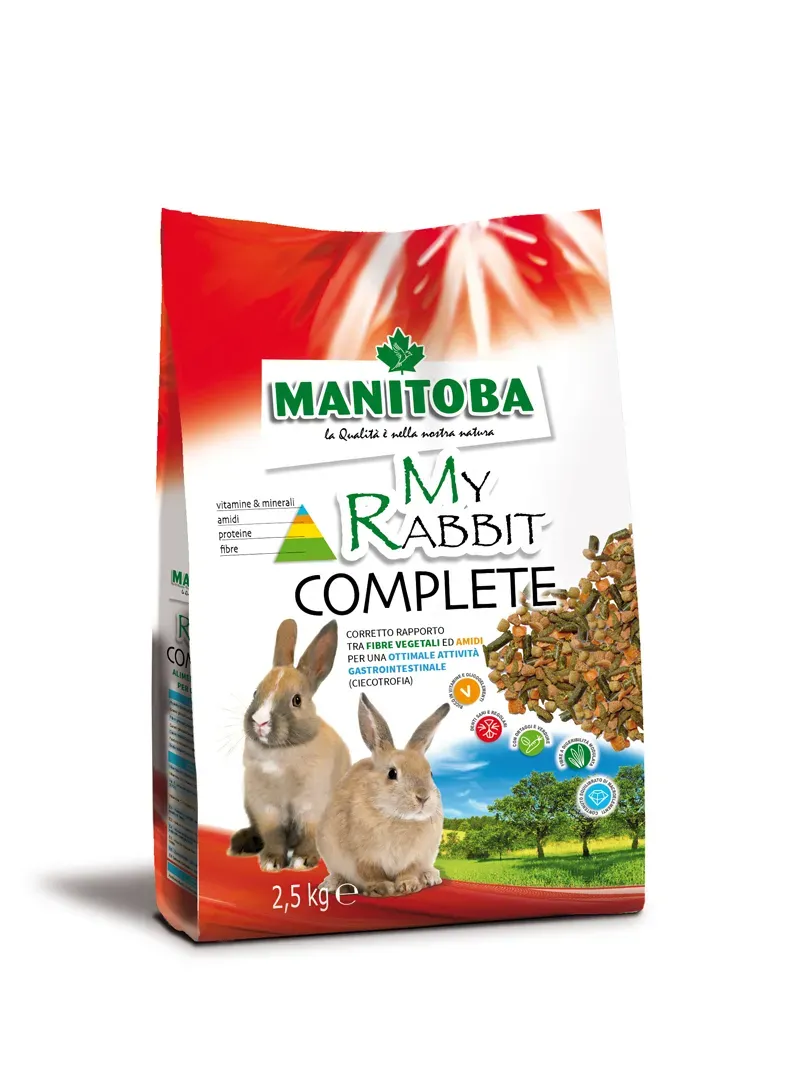 Manitoba My Rabbit Complete konijnenvoer 2,5 kg wortel
