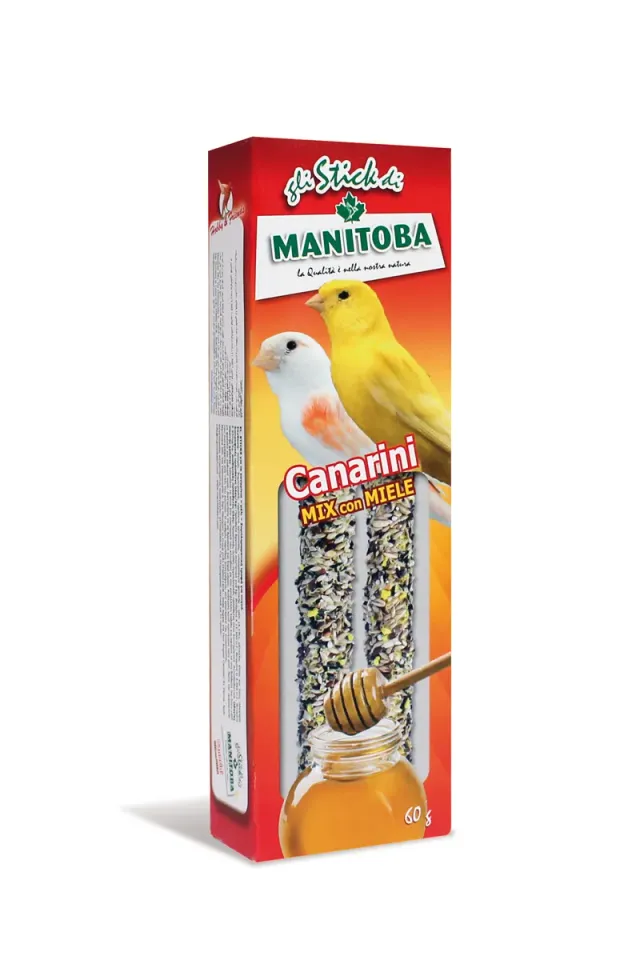 Manitoba Canarini Mix Miele kanariesnack 60 g honing