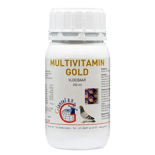 Giantel Multivitamin Gold vloeibaar voor duiven 250 ml herstel