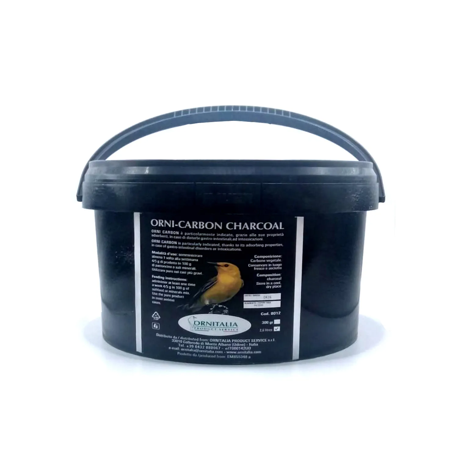 Perle Morbide Ornicarbon houtskool vogels korrel