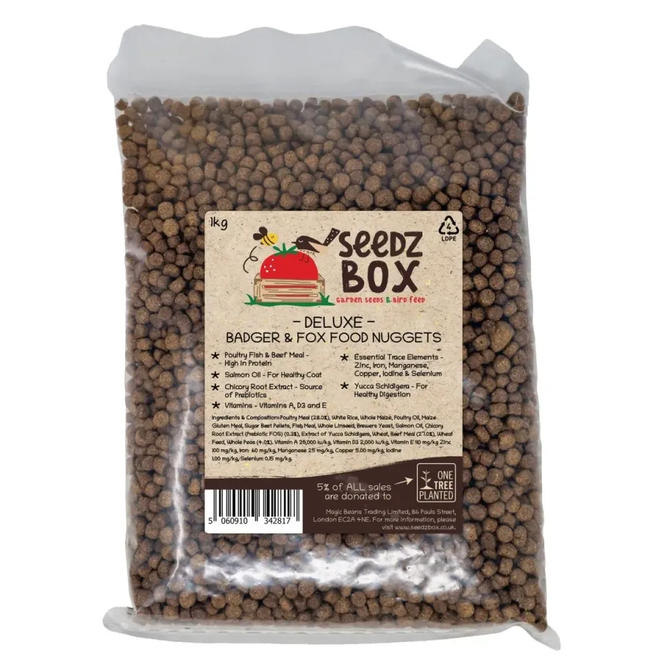 Seedzbox Fox Badger vossenvoer 1kg eiwitrijk