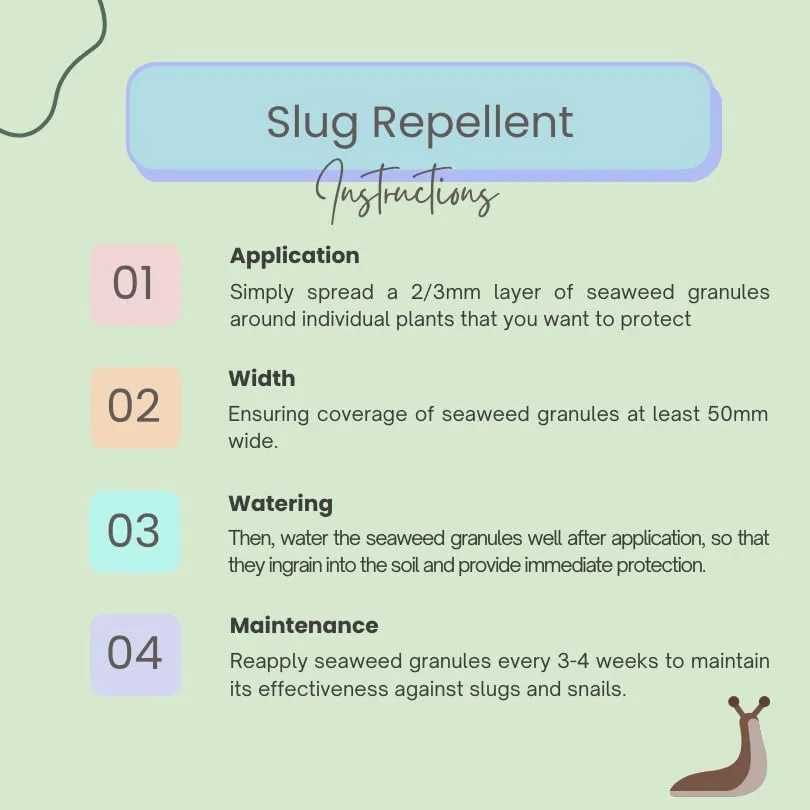 Seedzbox Slug Snail slakkenverjager 800 g zeewierkorrels