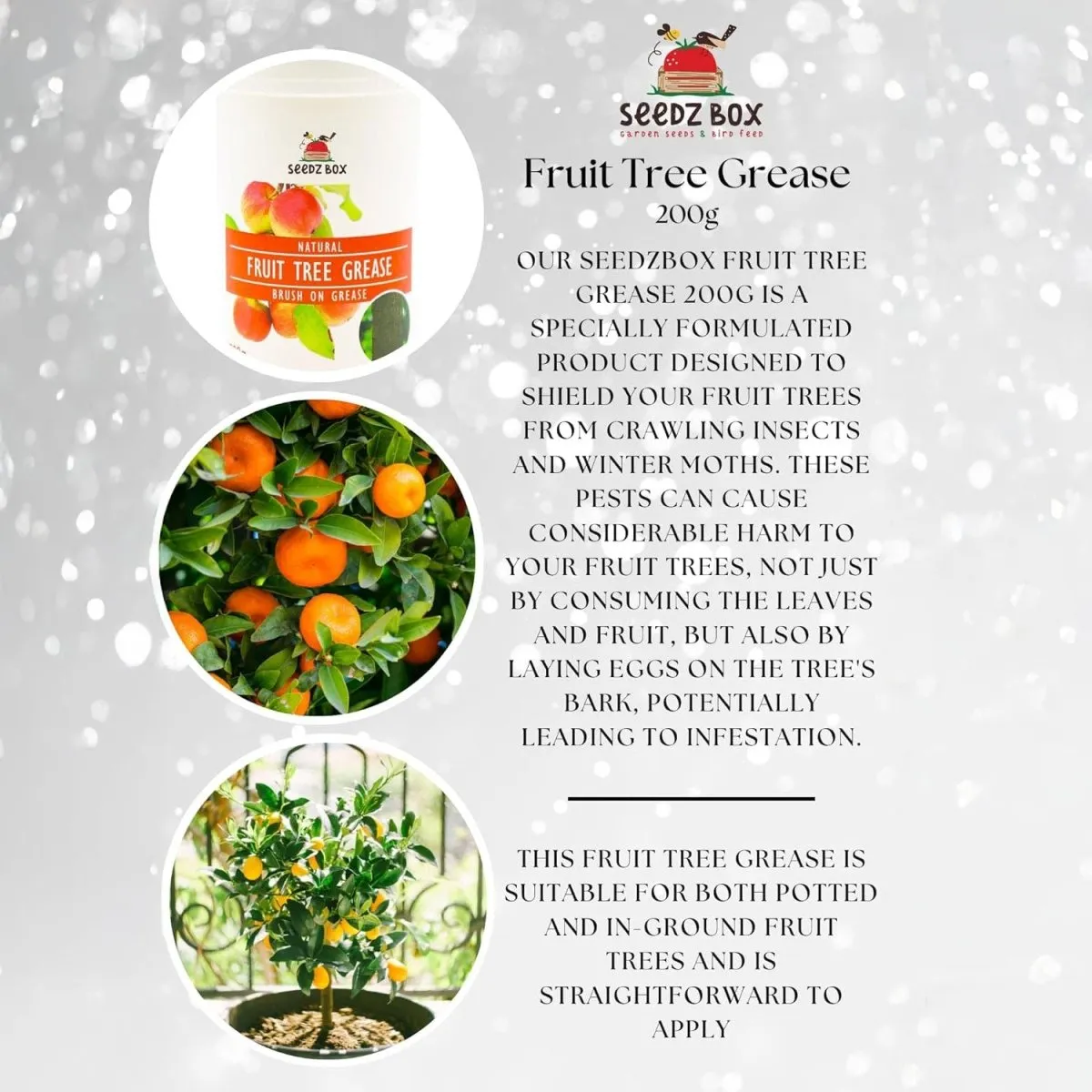 Seedzbox fruitboomlijm boombescherming 200g kleefvet
