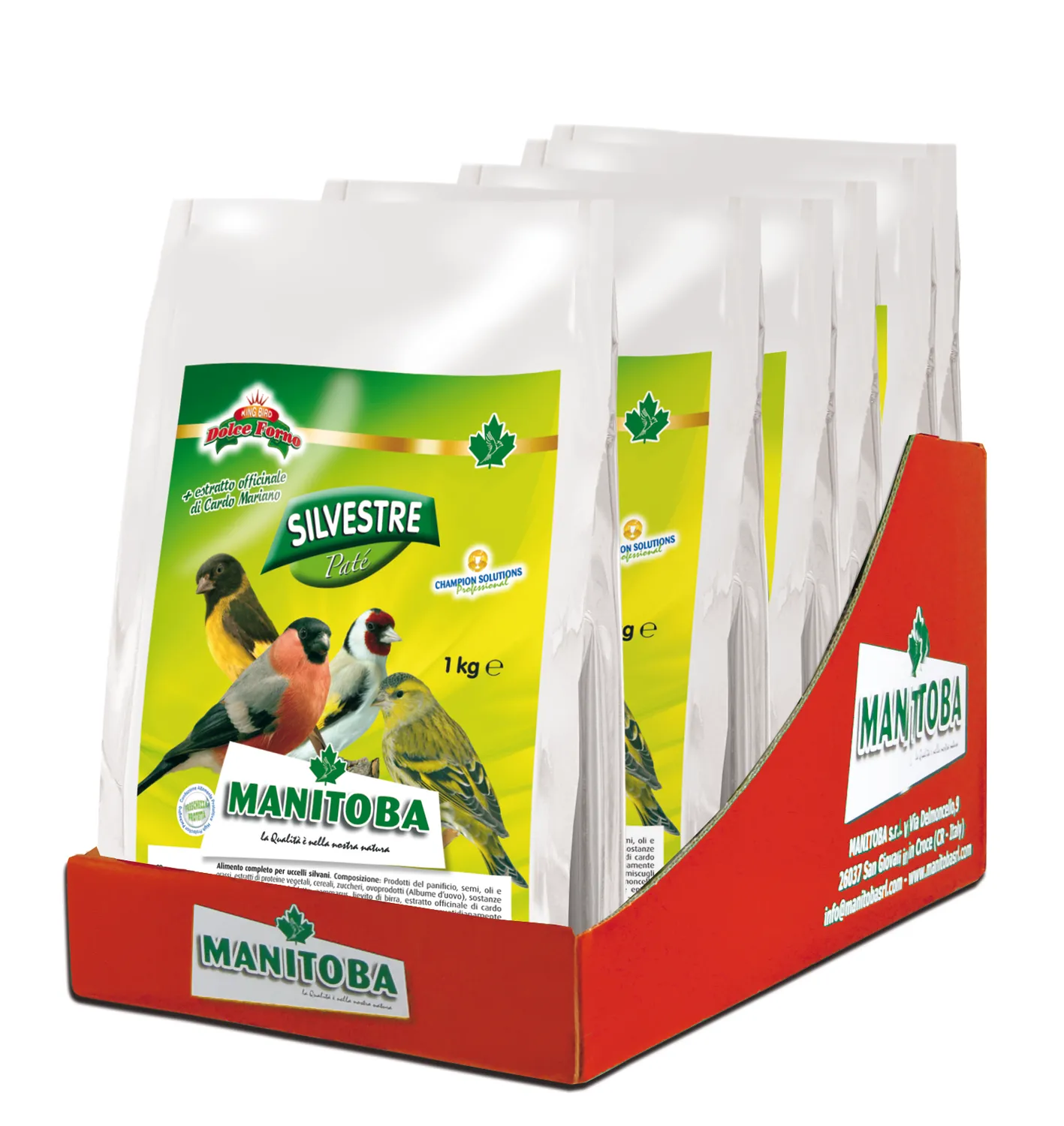 Manitoba Silvestre zachtvoer vogels 1 kg met gammarus