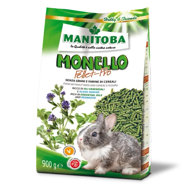 Monello Pellet Pro konijnenvoer 6 x 900 g luzernepellet