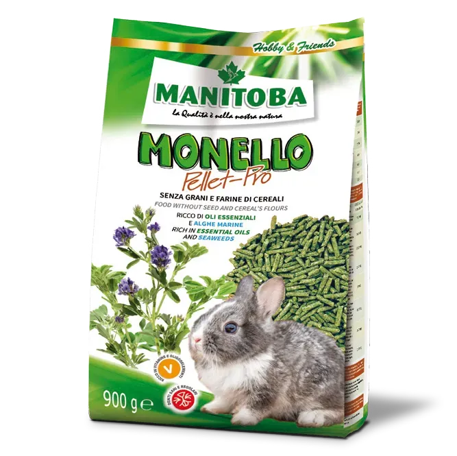 Monello Pellet Pro konijnenvoer 6 x 900 g luzernepellet