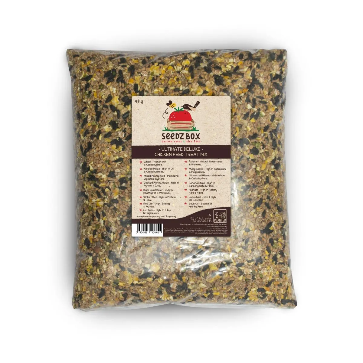 Seedzbox Poultry Treat kippenvoer 1,8kg met grit
