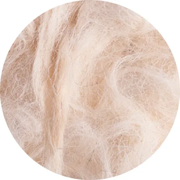 Perle Morbide White Goat Hair nestmateriaal wit