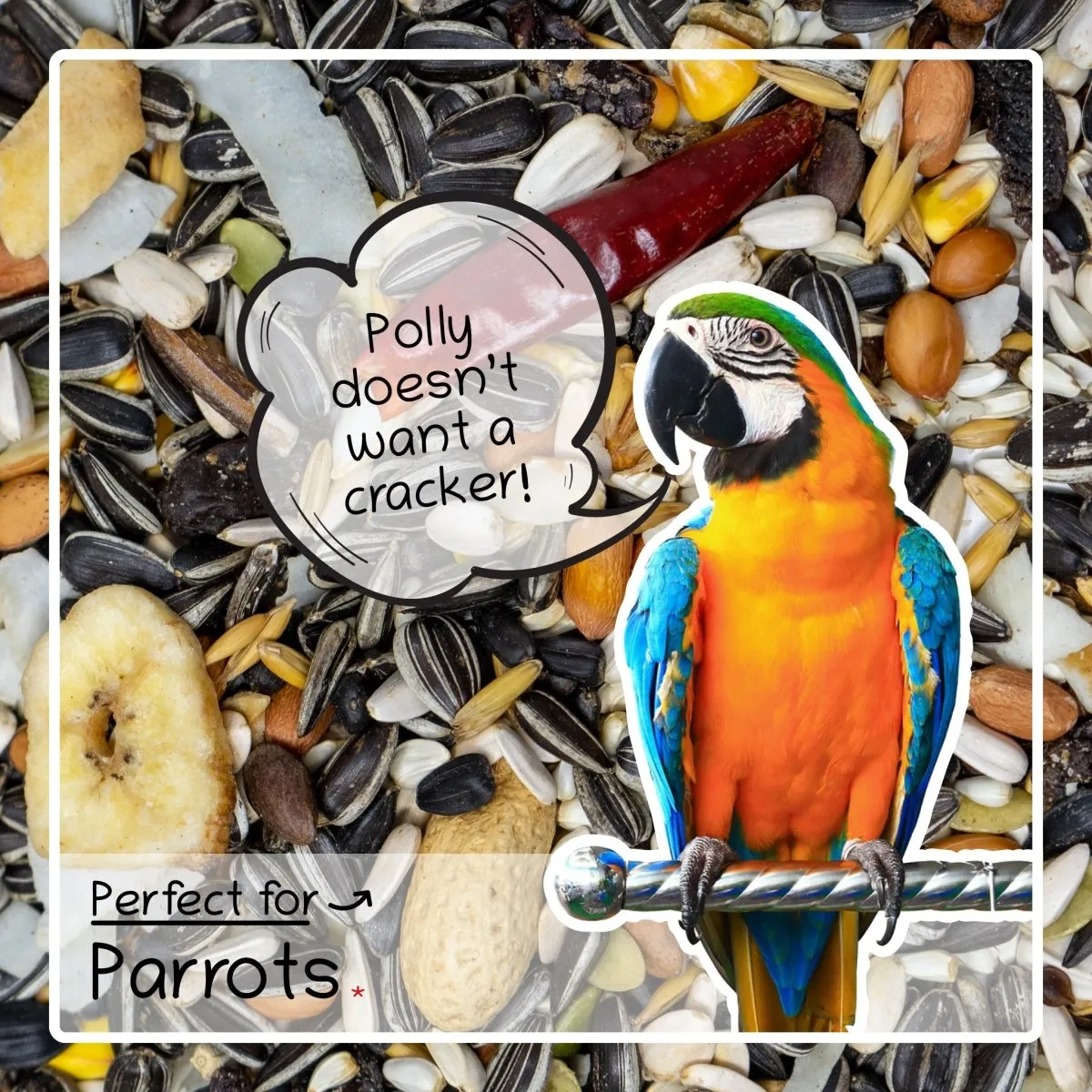 Seedzbox Ultimate Deluxe Parrot papegaaienvoer 1,8 kg zaden