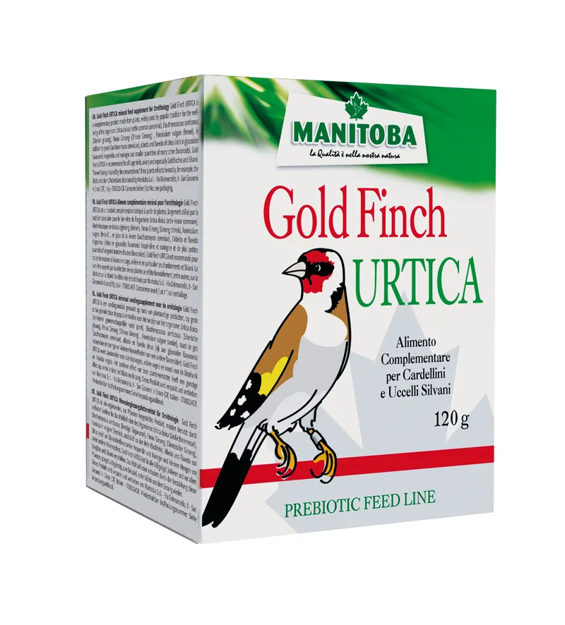 Manitoba Goldfinch Urtica Puttervoer 120 g Brandnetel