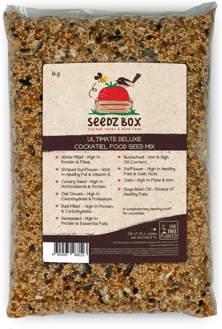 Seedzbox Ultimate Deluxe valkparkiet vogelvoer 1kg eiwitrijk