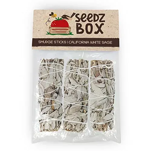 Seedzbox White Sage smudge sticks 3 stuks 10 cm