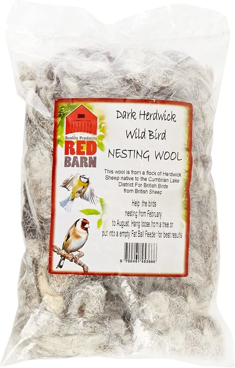 Seedzbox Nesting Wool nestmateriaal vogels Red Barn wol