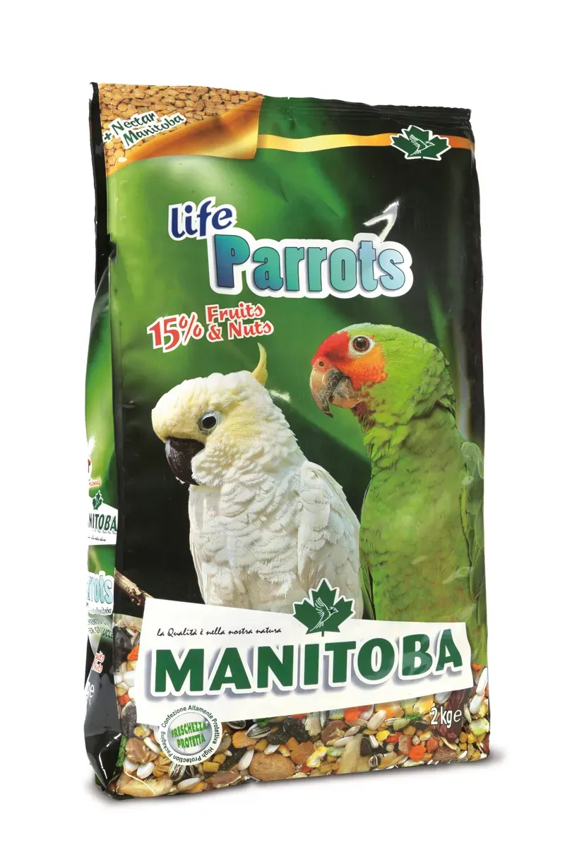 Manitoba Life Parrots Papegaaienvoer 2 kg Vetarm Fruit