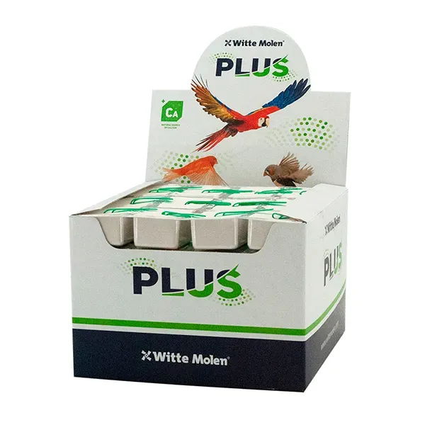 Perle Morbide Small White Energy Blocks mineraalblok met haak
