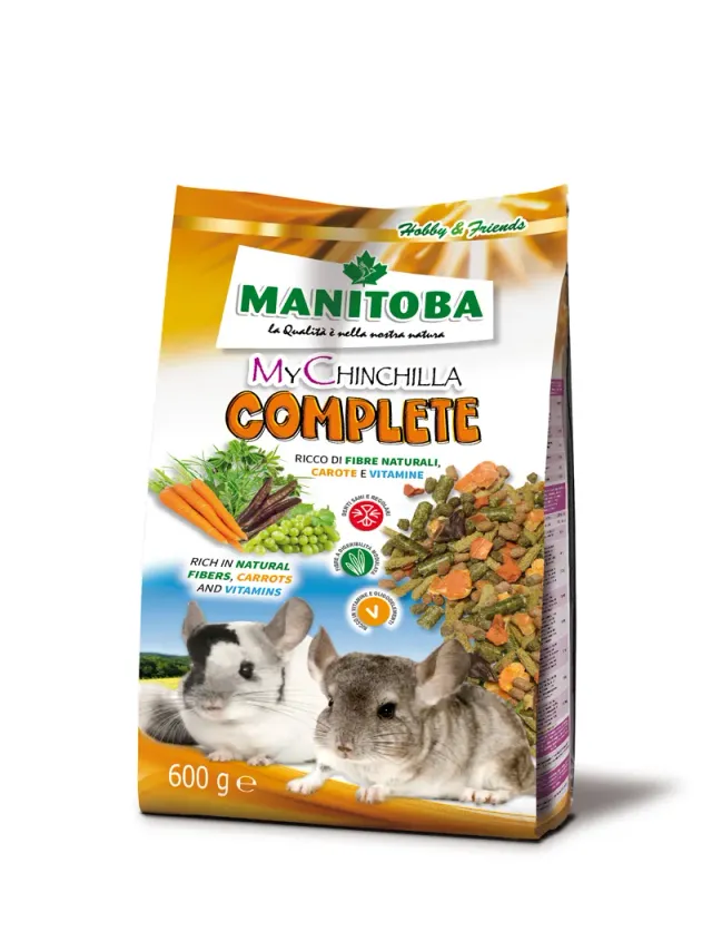 Manitoba My Chinchilla Complete chinchillavoer 600 g vezelrijk