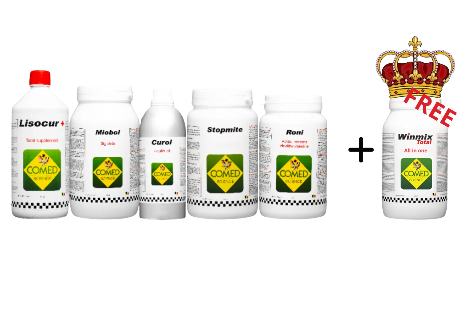 Comed Big 5 Bird Groot + Winmix Total 1 kg actie