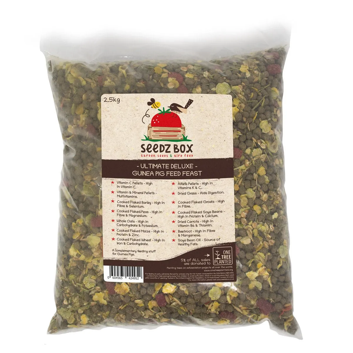 Seedzbox Ultimate Deluxe cavia muesli 1,8 kg krokant