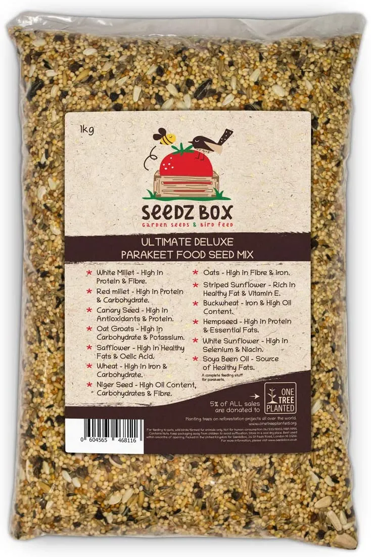 Seedzbox Ultimate Deluxe Parakeet parkietenvoer 1 kg gierst