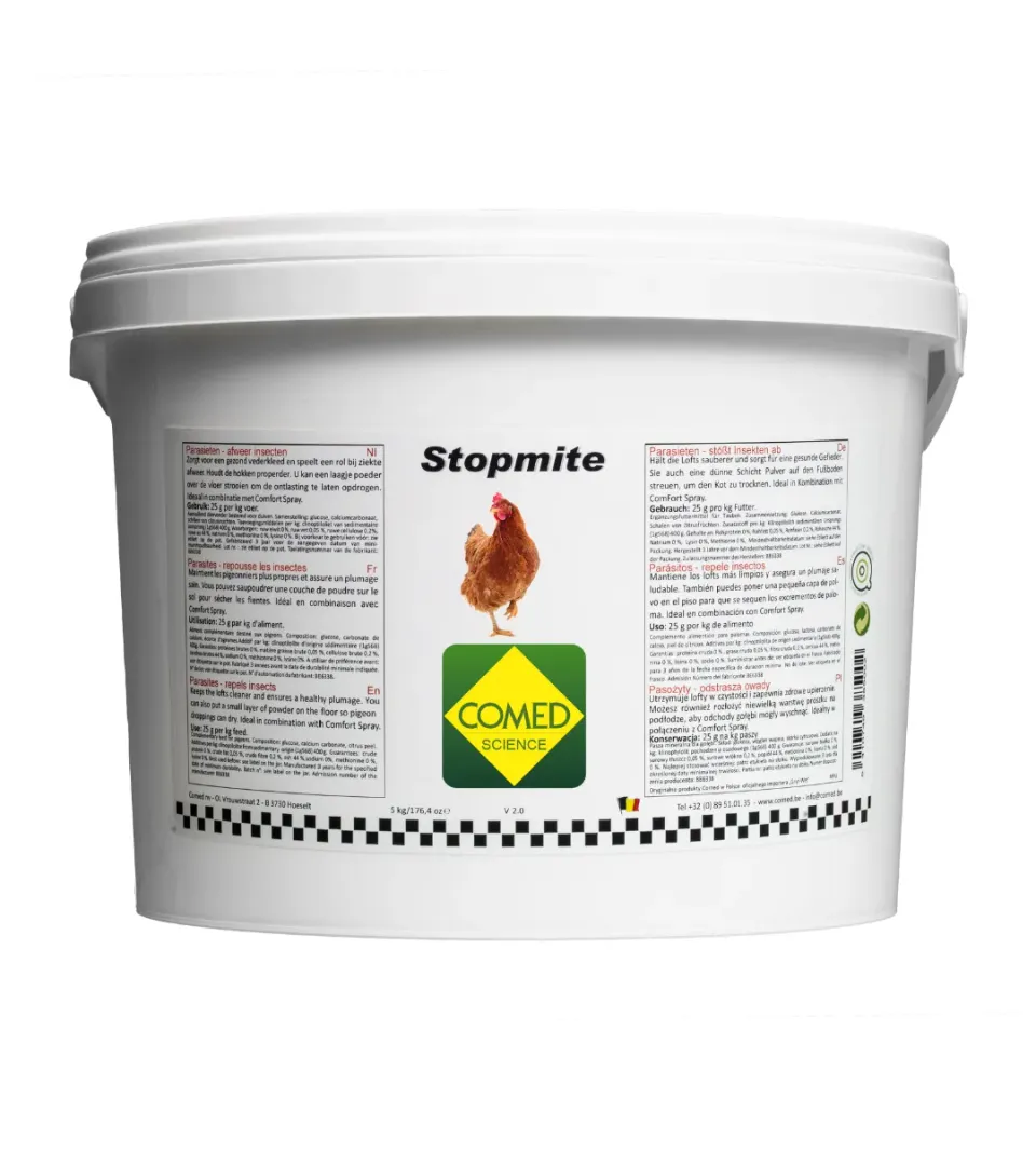 Comed Stopmite voer voor pluimvee 5 kg natuurlijk