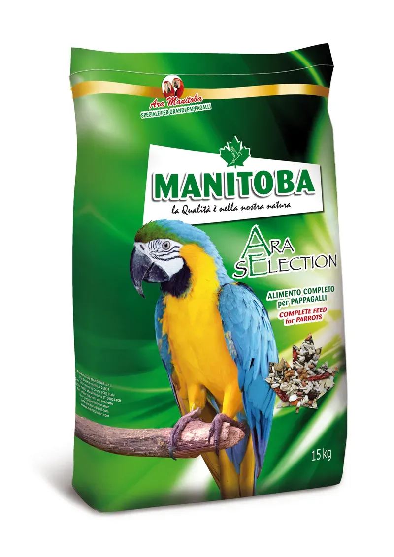 Manitoba Ara papegaaienvoer 15 kg met pinda's