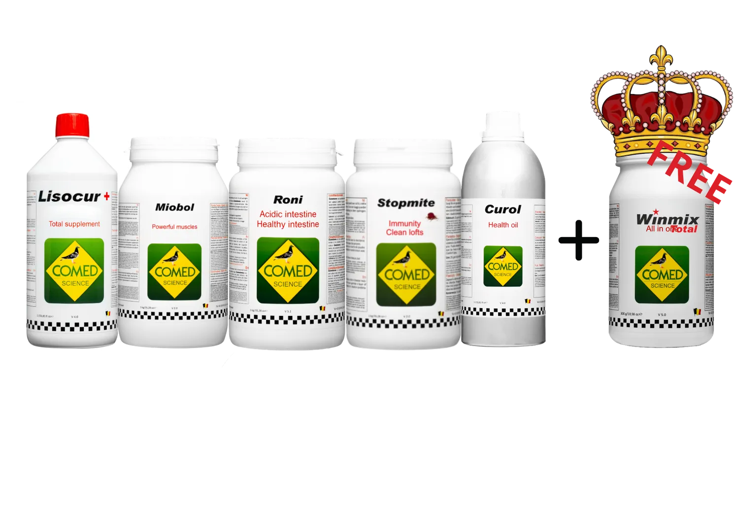 Comed Big 5 Pigeon pakket voor duiven met Winmix Total 1 kg