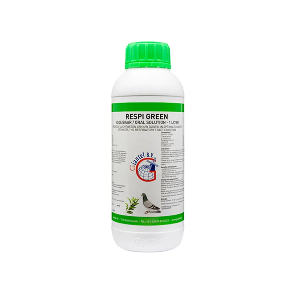 Giantel Respi Green luchtwegsupplement 1 liter kruiden