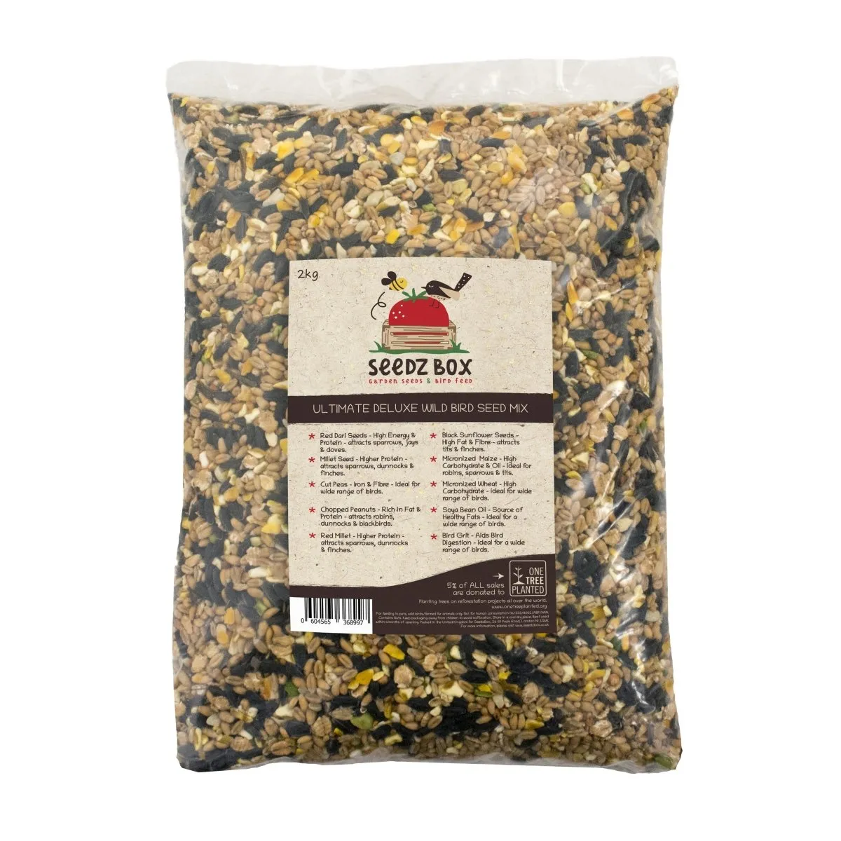 Seedzbox Ultimate Deluxe wild vogelvoer 1,8 kg eiwitrijk