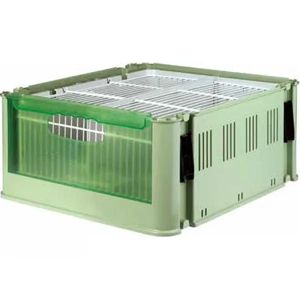 Perle Morbide Tino transportbox met tralie voerbakje