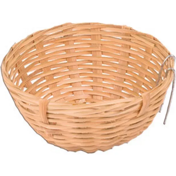 Perle Morbide bamboe nest met haak voor parkieten