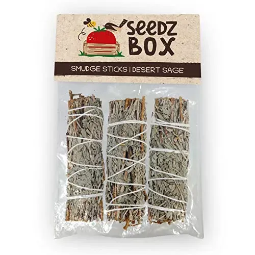 Seedzbox Desert Sage smudge sticks salie 3 stuks 10 cm