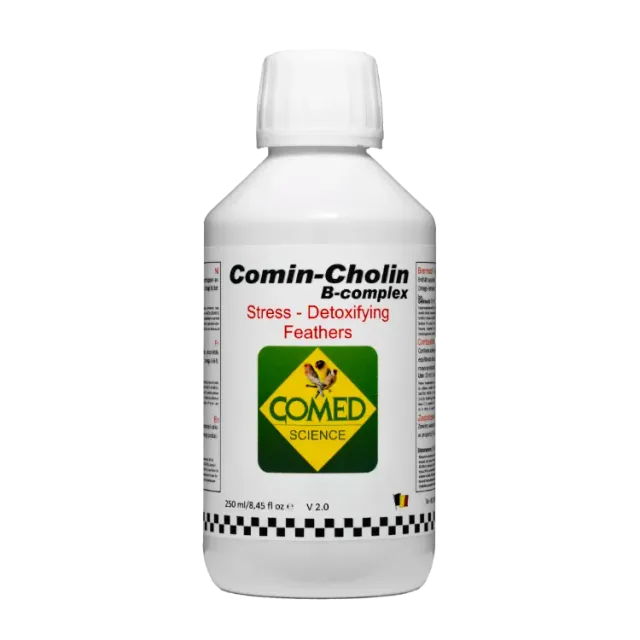 Comed Comin-Cholin B-Complex vogelvitamine 250 ml leverondersteuning