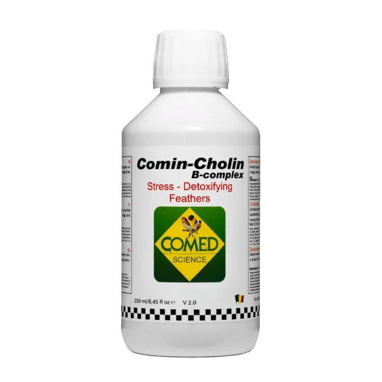 Comed Comin-Cholin B-Complex vogelvitamine 250 ml leverondersteuning