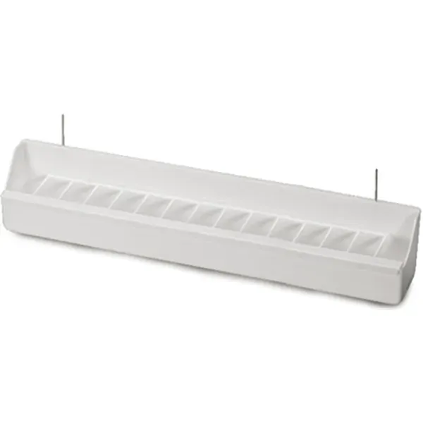 Perle Morbide White Aviary voerbak wit met beugels