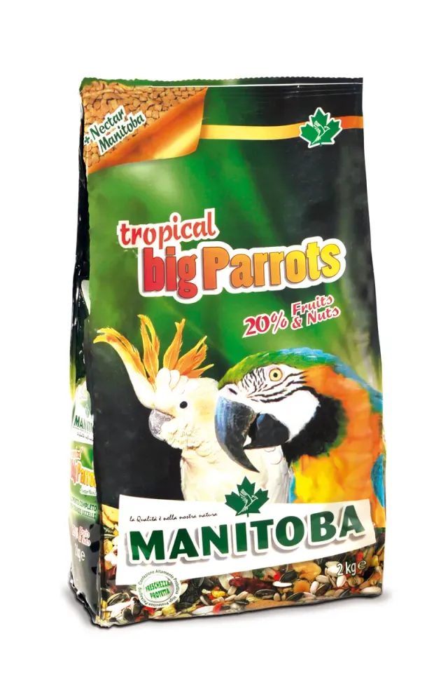 Manitoba Tropical Big Parrots papegaaienvoer 2 kg fruit