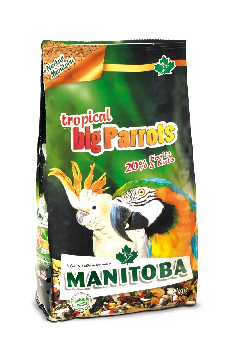 Manitoba Tropical Big Parrots papegaaienvoer 2 kg fruit