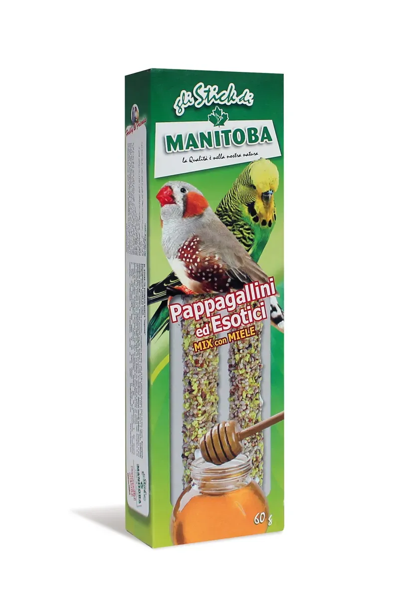 Manitoba Pappagallini Esotici Mix Miele zaadsticks honing 10x60 g