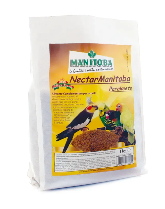 Manitoba Nectar Parakeets parkietenvoer 1 kg 2 mm