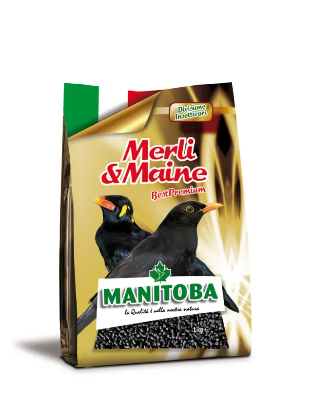 Manitoba Merli Maine merelvoer pellets 1 kg houtskool