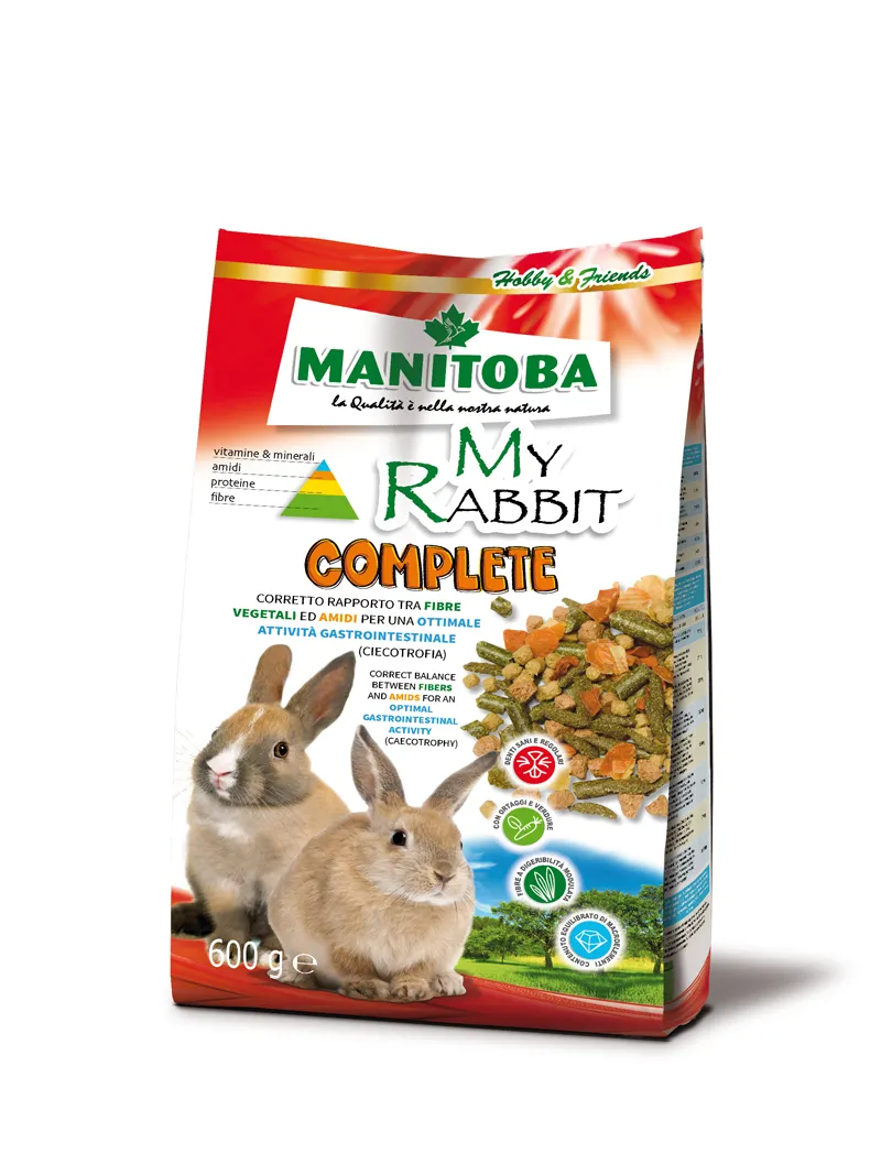 Manitoba My Rabbit Complete konijnenvoer 2,5 kg wortel