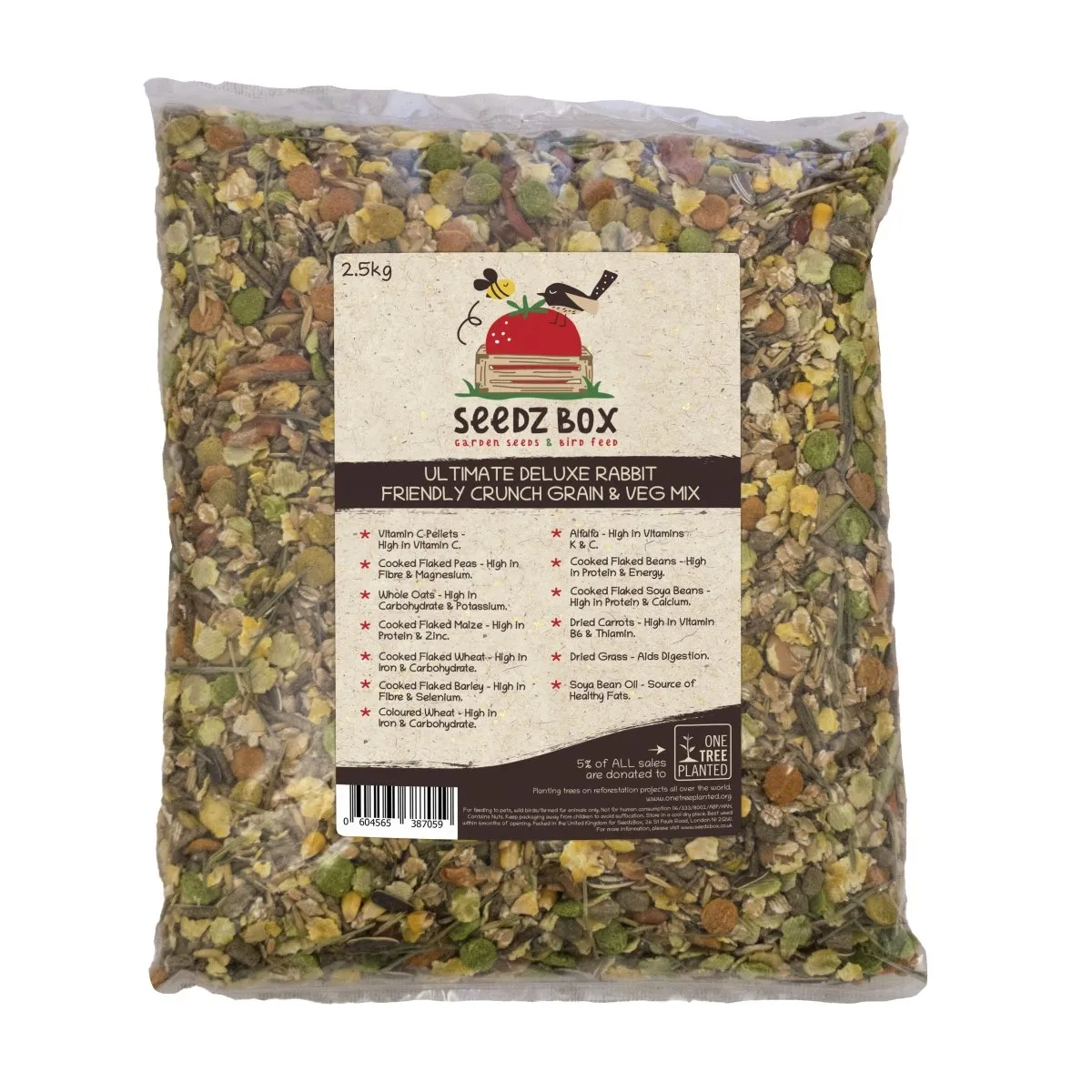 Seedzbox Ultimate Deluxe konijnenvoer 1,8 kg met groente